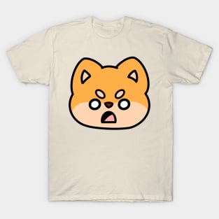 Surprised Shiba Face T-Shirt